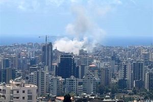 Israeli Regime Bombs Southern Beirut
